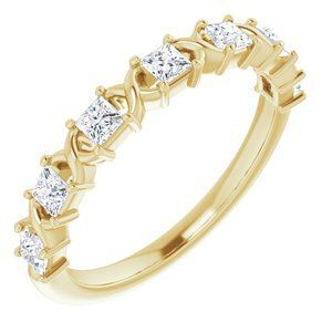 14K Yellow 1/2 CTW Diamond Anniversary Band  - 123626:6050:P