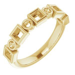 14K Yellow 1/2 CTW Diamond Anniversary Band   - 123635:6054:P