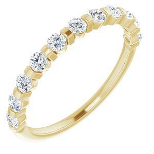 14K Yellow 1/2 CTW Diamond Anniversary Band  - 123675:6026:P