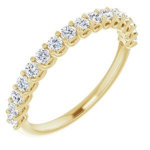 14K Yellow 1/2 CTW Diamond Anniversary Band - 123973:6000:P