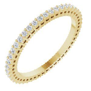 14K Yellow 1/2 CTW Diamond Anniversary Band Size 7 - 122980:60091:P