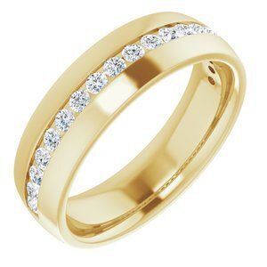 14K Yellow 1/2 CTW Diamond Band   - 123307:60004:P