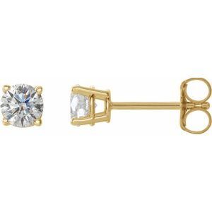 14K Yellow 1/2 CTW Diamond Earrings  - 1874:70216:P