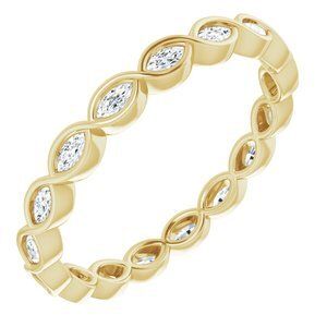 14K Yellow 1/2 CTW Diamond Eternity Band  - 123595:60002:P