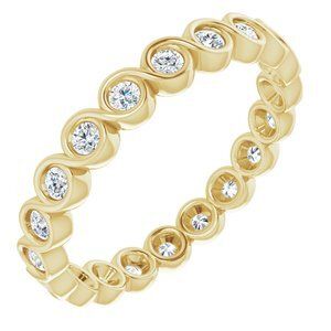 14K Yellow 1/2 CTW Diamond Eternity Band  - 123595:60022:P