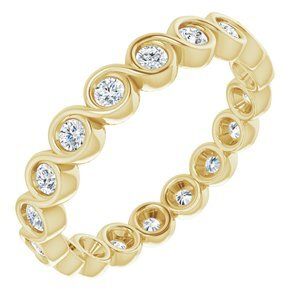 14K Yellow 1/2 CTW Diamond Eternity Band  - 123595:60058:P