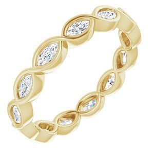 14K Yellow 1/2 CTW Diamond Eternity Band  - 123595:60078:P
