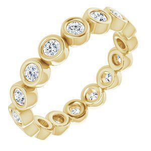 14K Yellow 1/2 CTW Diamond Eternity Band - 123624:60034:P