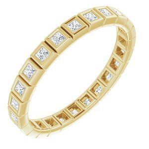14K Yellow 1/2 CTW Diamond Eternity Band - 123624:60054:P