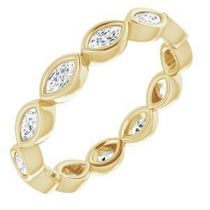 14K Yellow 1/2 CTW Diamond Eternity Band   - 123624:60110:P