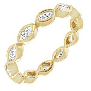 14K Yellow 1/2 CTW Diamond Eternity Band  - 123624:60206:P