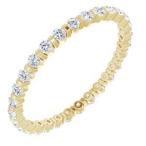14K Yellow 1/2 CTW Diamond Eternity Band  - 123625:60018:P