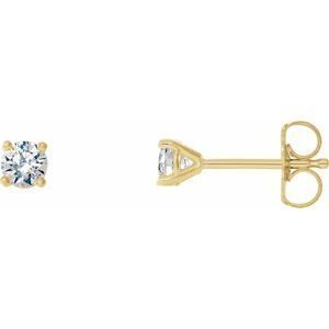 14K Yellow 1/3 CTW Diamond 4-Prong Cocktail-Style Earrings - 29762:6073:P