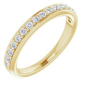 14K Yellow 1/3 CTW Diamond Anniversary Band   - 123192:6005:P