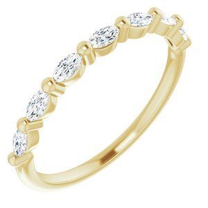 14K Yellow 1/3 CTW Diamond Anniversary Band   - 123602:6002:P
