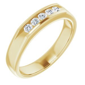 14K Yellow 1/3 CTW Diamond Band - 122785:60011:P
