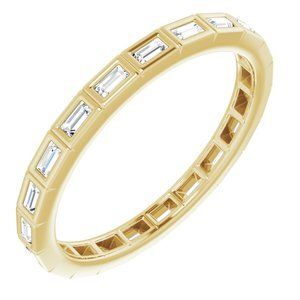 14K Yellow 1/3 CTW Diamond Eternity Band  - 123624:60274:P
