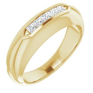 14K Yellow 1/3 CTW Diamond Men's Ring  - 9852:6033:P