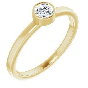 14K Yellow 1/4 CT Diamond Ring - 71806:6015:P