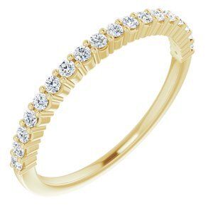 14K Yellow 1/4 CTW Diamond Anniversary Band - 122877:60059:P