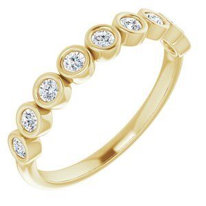 14K Yellow 1/4 CTW Diamond Anniversary Band  - 122968:6006:P