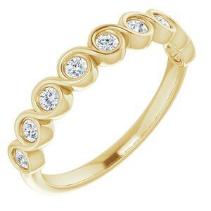 14K Yellow 1/4 CTW Diamond Anniversary Band  - 123594:6022:P