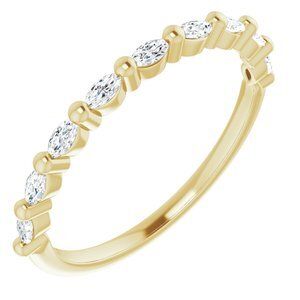 14K Yellow 1/4 CTW Diamond Anniversary Band - 123602:6006:P