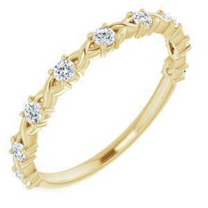 14K Yellow 1/4 CTW Diamond Anniversary Band  - 123626:6022:P