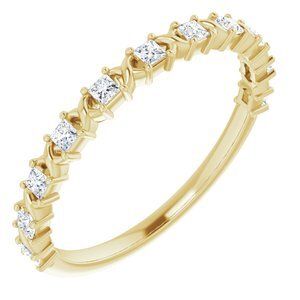 14K Yellow 1/4 CTW Diamond Anniversary Band  - 123626:6038:P