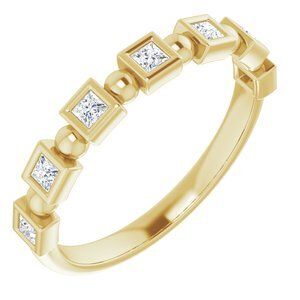 14K Yellow 1/4 CTW Diamond Anniversary Band  - 123631:6054:P