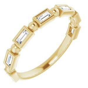 14K Yellow 1/4 CTW Diamond Anniversary Band  - 123631:6082:P