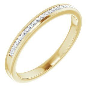 14K Yellow 1/4 CTW Diamond Band       - 123133:60005:P