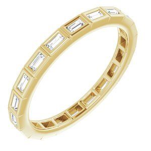 14K Yellow 1/4 CTW Diamond Eternity Band   - 123624:60178:P