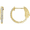14K Yellow 1/4 CTW Diamond Inside-Outside 14.5 mm Hoop Earrings - 650183:114:P