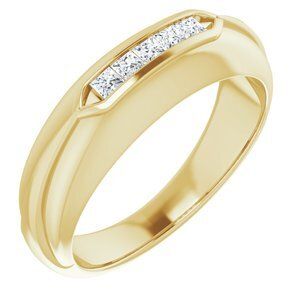 14K Yellow 1/4 CTW Diamond Men's Ring  - 9852:6029:P