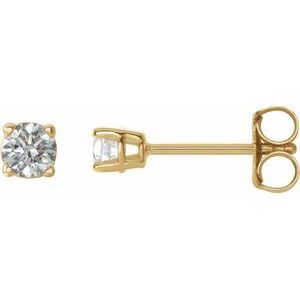 14K Yellow 1/5 CTW Diamond Earrings  - 1874:70205:P