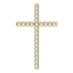 14K Yellow 1.5 mm Round 1/3 CTW Diamond Pendant - R42337:60002:P
