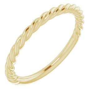 14K Yellow 1.5 mm Twisted Rope Band Size 5 - 51515:112:P
