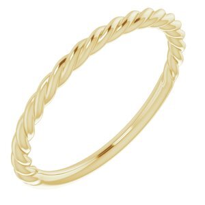 14K Yellow 1.5 mm Twisted Rope Band Size 7 - 51515:101:P