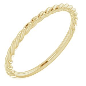 14K Yellow 1.5 mm Twisted Rope Band Size 9 - 51515:127:P
