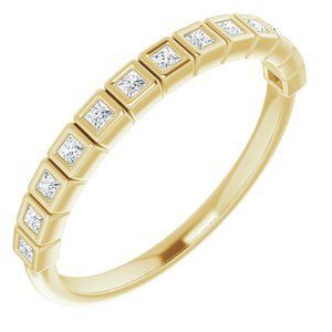 14K Yellow 1/6 CTW Diamond Anniversary Band  - 122968:6022:P