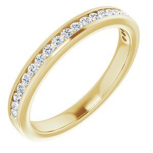 14K Yellow 1/6 CTW Diamond Anniversary Band  - 122981:60053:P