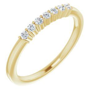 14K Yellow 1/8 CTW Diamond Anniversary Band - 122844:60007:P