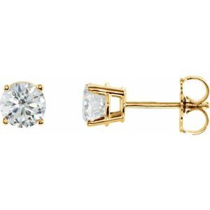 14K Yellow 1 CTW Diamond Earrings - 1874:60065:P