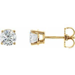 14K Yellow 1 CTW Diamond Earrings - 1874:60065:P