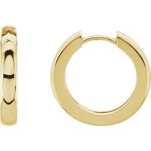14K Yellow 17.5 mm Hinged Hoop Earrings - 20007:27504800:P