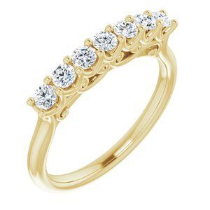 14K Yellow 2.5 mm Round 3/8 CTW Diamond Anniversary Band   - 123428:6008:P