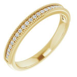 14K Yellow 2.5 mm Round 5/8 CTW Diamond Anniversary Band - 122979:60015:P