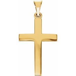 14K Yellow 20x13.7 mm Cross Pendant  - R41279:1013:P