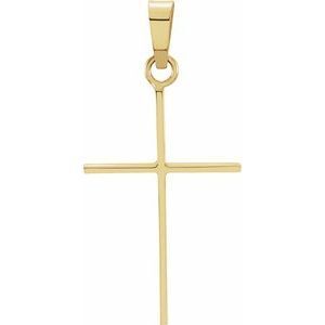 14K Yellow 21x14 mm Cross Pendant - R16159:66948:P